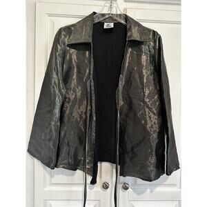 Vintage Maggy Lawrence Women’s Dress Jacket Size Small Metallic Shimmer USA Made